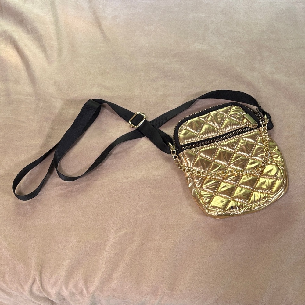 Wild Fable Metallic Gold Crossbody Bag